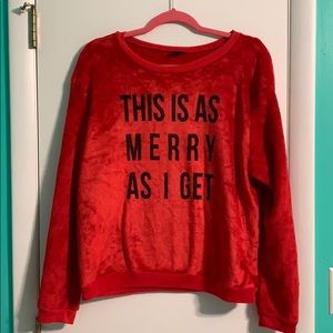 Fuzzy Christmas Sweatshirt
